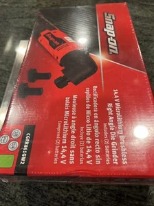 Snap On cgrr861gw2 14.4 brushless right angle die grinder 2 batteries - Picture 1 of 4