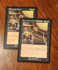 2x Phyrexian Arena rare enchantments - Apocalypse (1 is Japanese) - NM/VG - Picture 1 of 1