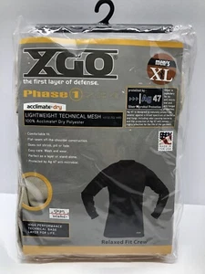 Xgo Phase 1 nuova t-shirt leggera marrone chiaro Crew ~ taglia extra large - Foto 1 di 5