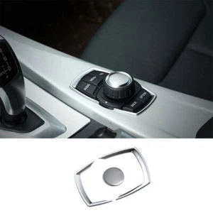 Silver Aluminum Console Multimedia Button Frame Decor For BMW F20 F21 F22 F23 - Picture 1 of 7