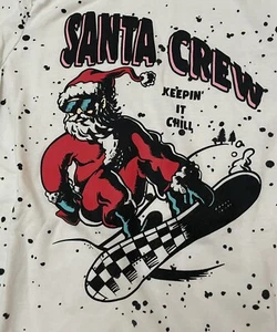 Kids Large art class Santa Crew shirt - Picture 1 of 4