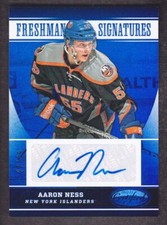 2012-13 Certified Hockey Mirror Blue #156 Aaron Ness 27/99 Auto