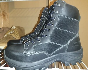 Bates E44126 Men's 7 Inch Lace Up Black Leather Work Tactical Police Boots Sz 8 - Picture 1 of 11