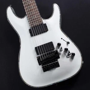SCHECTER C-7 FR Hellraiser AD-C-7-FR-HR WH White with gig bag - Picture 1 of 6