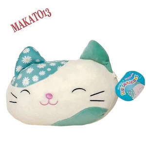 Peluche Squishmallow Impilabile Kesla Pasqua 2022 Gatto Margherita Fiore Orecchio 12" Tik Tok - Foto 1 di 7