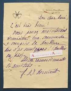 ● L.A.S HERMANT 19 avenue Mac Mahon adresse architecte Jacques Hermant lettre - Picture 1 of 1