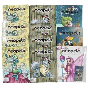Neopets Official Magazine Lot Bundle 11 Issues with 11 Posters Cards 2005 - 2007 - Picture 1 of 13