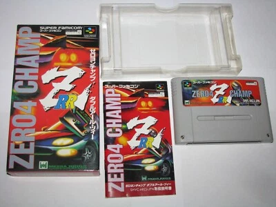 Zero 4 Champ RRZ Zero4 Super Famicom SFC Japan import +Box Manual US Seller - Image 1 of 4