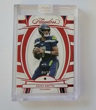 2022 Panini Flawless #59 Geno Smith Ruby Diamond Gem #'d 04/20 Encased