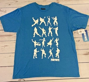 Fortnite Dance Maglietta Uomo Grafica Manica Corta Blu Taglia XL NUOVA - Foto 1 di 5