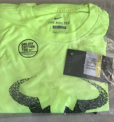 NIKE RAFAEL NADAL Men’s S  "RAFA" COURT DRY TENNIS TEE (VOLT / BLACK) CW1534-702 - Image 1 of 4