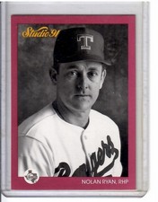 Nolan Rylan Studio RHP 91 card 1991(grade it)