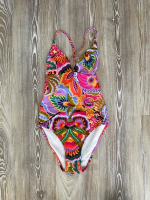 La Redoute Swimsuit Swimming Costume Pink Floral Print UK 6-8 - NEW - Image 1 of 4