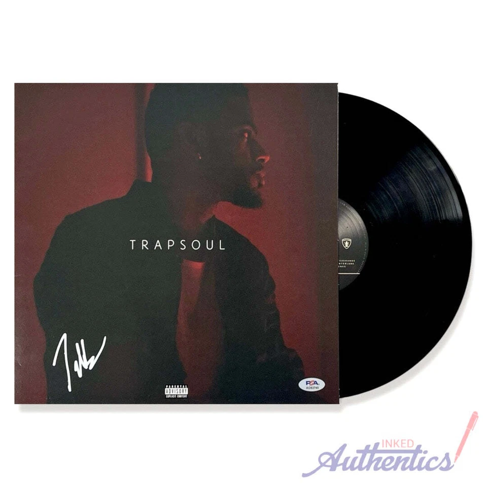 Bryson Tiller 签名亲笔签名乙烯 LP “Trap Soul” PSA/DNA 认证 — 第 1/1 张图片