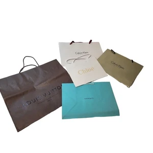 5 Shopping Geschenktüten Louis Vuitton Chloe Tiffany Calvin Klein - Bild 1 von 8