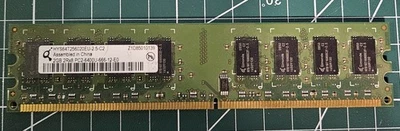 Qimonda 2GB DDR2 PC2-6400U-666-12-E0 Memory Module – HYS64T256020EU-2.5-C2 - Image 1 of 2