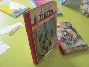 EO ALBUM RELIURE RECUEIL JOURNAL DE TINTIN 10 FRANCAISE COMPLET HERGE TBE - Picture 1 of 6