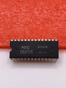 D8251C NEC, IC, INTERFAZ DE COMUNICACIONES, MOS, DIP, 28 PINES, PLÁSTICO - Imagen 1 de 3