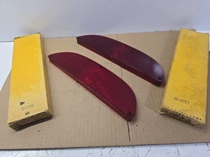 2) New NORS Glo-Brite Stop Tail Light Lamp Lens C0AF-13450-C 1960 Ford Galaxie - Picture 1 of 5