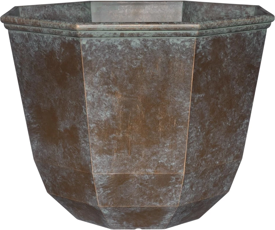 Classic Home and Garden 8005-377r Planter 15" Shaina Weathered Copper