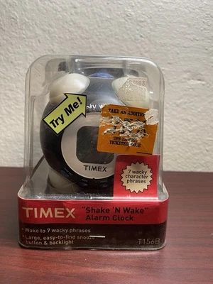 Timex Shake N Wake Alarm Clock 7 Wacky Character Phrases - Image 1 of 4