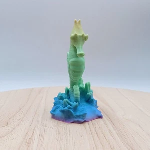 Seepferdchen Koralle Statue Dekofigur maritime Dekoration Farbe Regenbogen - Bild 1 von 11