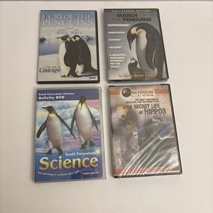 4 Nature & Science DVDs, The Secret Life of Hippos (2007),  Scott Foresman.. - Picture 1 of 7
