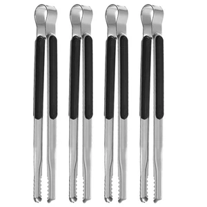 4 Pcs Anti-slip Barbecue Clip Food Tongs for Serving Bbq Accessories - Picture 1 of 12
