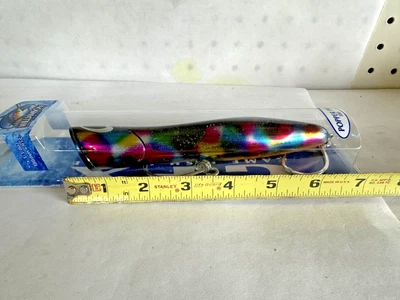 Williamson Popper Pro 180 GFX - Holographic Black - XL -7" inch - topwater Lure - Image 1 of 3