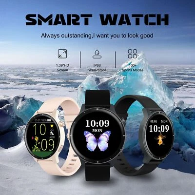 2025 Smart Watch Women Waterproof Heart Rate Bluetooth For iOS Android Samsung - Image 1 of 4