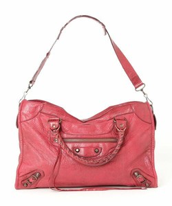 balenciaga white and pink bolsa