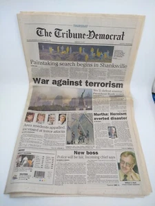 The Tribune - Painstaking search begins in Shanksville - War against terrorism - Picture 1 of 2
