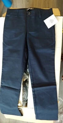 Lands' End Perf Fit Blnd Frnt Chino Pants Classic Navy 8x24(8-9yrs) 128-134cm#11 - Image 1 of 3