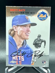 2023 TOPPS CHROME PLATINUM BRETT BATY IMAGE VARIATION SSP METS RC #2 - Picture 1 of 2