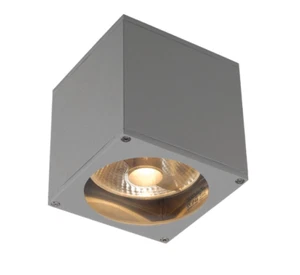 Wandleuchte SLV BIG THEO WALL OUT, GU10 IP44 silbergrau - Imagen 1 de 2