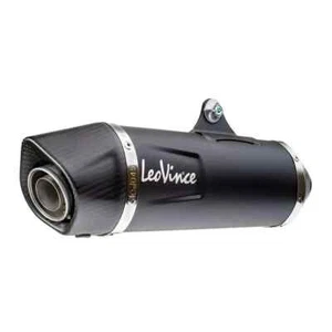 Auspuff komplett LeoVince SCHWARZ Edelstahl Yamaha X-Max 125 / Tech Max 2021 - 2024 - Bild 1 von 2