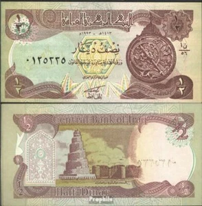 Iraq Pick-number: 78a bankfrisch 1993 1/2 Dinar - Picture 1 of 1
