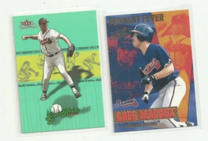 Greg Maddux 2 Baseball Card Lot - Fleer & Aurora - Picture 1 of 2