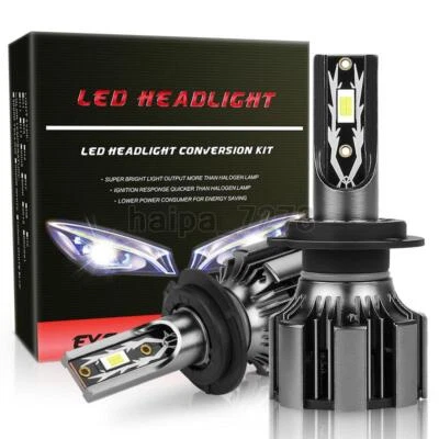 H11 H4 H1 H7 9005 9006 LED Headlight Kit Bulbs 120W 25000LM High Low Beam 6000K - Image 1 of 4
