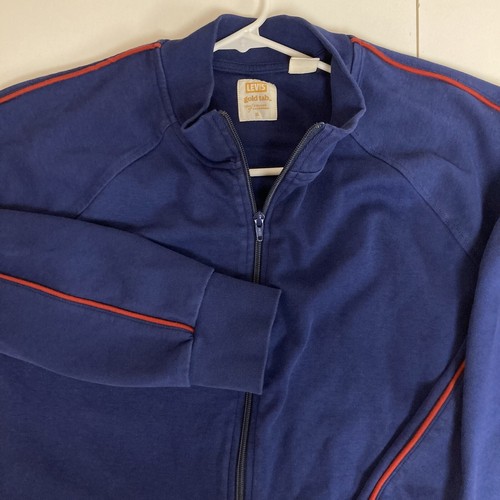 VETEMENTS Giacca Levi's G Tab Track XL Full Zip Navy Spandex Elasticizzata Outdoor