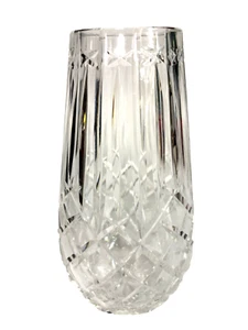 Waterford Lismore Crystal Vase 9" Diamond Cross Cuts - Picture 1 of 10