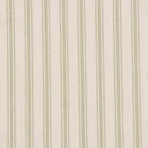 Tessuto Verde Foy Ticking Strisce Foy 100% Cotone 145cm Arredamento Al Metro - Foto 1 di 7
