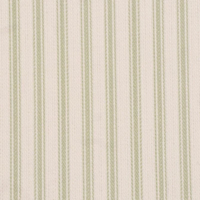 FOY & CO Foy Ticking Stripe Spring Green Fabric 100% Cotton 145cm Furnishings Per Metre