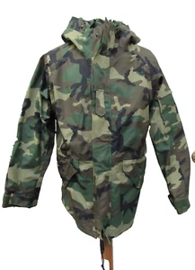 USGI Woodland Camo Goretex Parka Jacke Gen 1 Cold Weather ECWCS Medium Long NOS - Bild 1 von 14