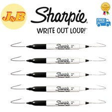GENUINE SHARPIE Black Permanent Twin Tip/Dual Marker - Fine & Ultra Fine PICK