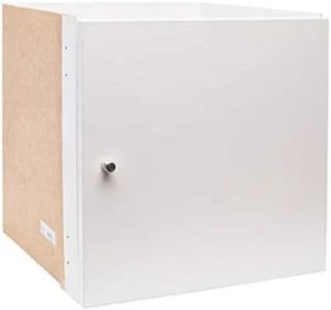 Kallax Ikea Einsatz mit Tür weiß (matt) 33x33 # Möbel Regale Aufbewahrung # - Bild 1 von 1