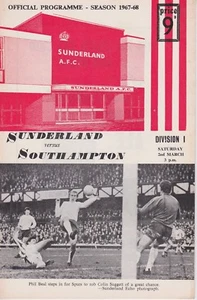 SUNDERLAND V SOUTHAMPTON ~ 2 MARCH 1968 ~ EXCELLENT CONDITION - Picture 1 of 1