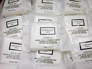 50 Beekman 1802 Fresh Air Goat Milk Cleansing Bar Soap Travel Hotel Size 1 oz - Picture 1 of 3