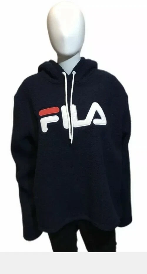 FILA Women's Caroline Sherpa Hoodie Size XXL Peacoat - With Tag