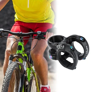 Bicycle Mountain Bike Stem Short Handlebar 35mm Stem 40mm 0-Degree Rise Black - Picture 1 of 6